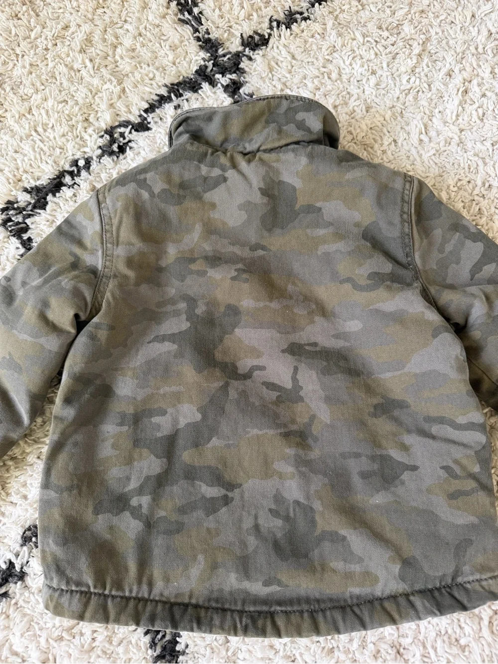 Joe Fresh Kids' Camouflage Puffer Jacket in Olive camouflage